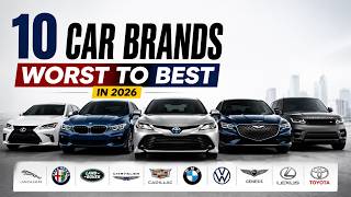 10 Car Brands Ranked Worst to Best in 2026 — The Top 3 Will Surprise You