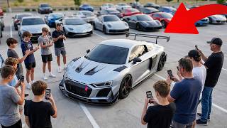 I brought my 1of1 Audi R8 to a car meet...