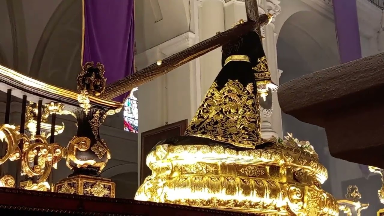 Salida del cortejo procesional de Jesús nazareno de la buena muerte tercer domingo de cuaresma 