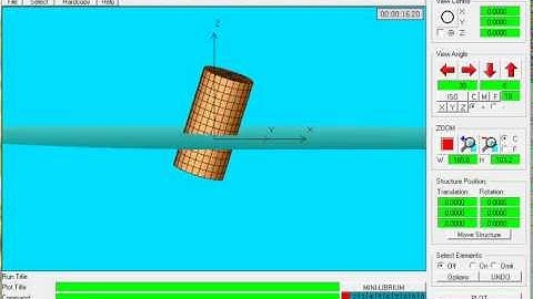 Ansys Aqwa Contianer simulation D20m x L40M wave5M