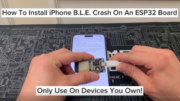 How To Install The iPhone Bluetooth Low Energy Mode (B.L.E) Crash/Spam On ESP32 Boards