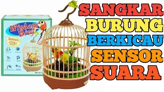 SANGKAR BURUNG BERKICAU SENSOR SUARA