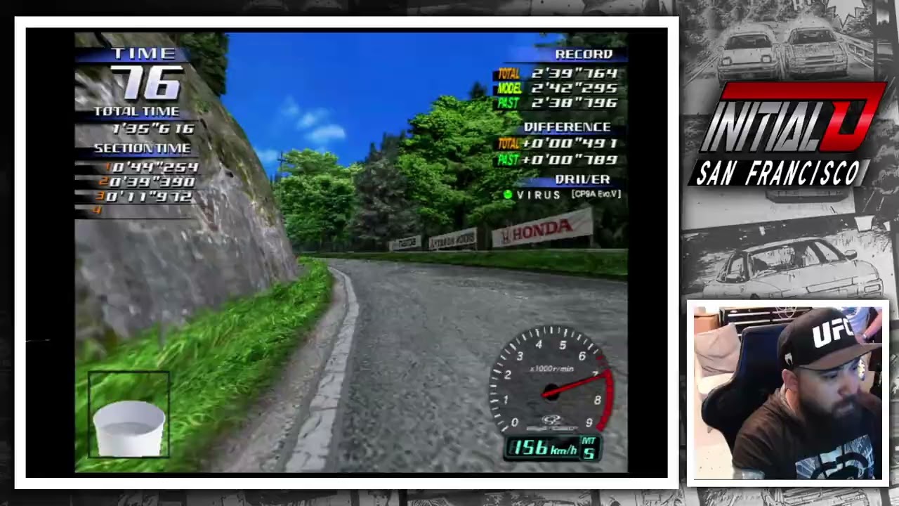 Initial D Arcade Stage Ver.3 — Time Attack VIRUS EVO5 Tsuchisaka