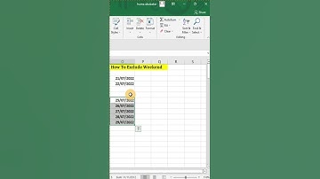 How To Exclude Weekend in Excel|| How To Autofill weekdays in Excel || Excel tips and Trick