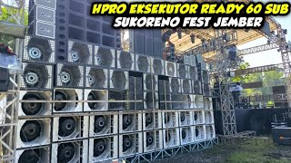 120 Bass Earthquakehpro Executor Ready 60 Subwoofers At Sukoreno Fest Jember