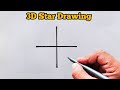 How to draw 3d star from   easy star drawing for beginners  star drawing