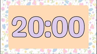 20 Minute Easter Spring Pastel Flower Timer (Fun Percussion Tones at End, No Music) Net Worth
