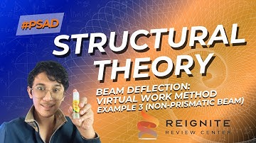 VIRTUAL WORK METHOD EXAMPLE 3 (NON-PRISMATIC BEAMS)
