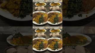 Vegetarian Combo done the Ethiopian way 🇪🇹Fresh, flavorful, and served on injera 🌱