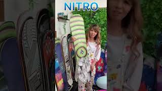 キッズスノーボードはさやかママにお任せ‼️/来シ大注目モデル/NITRO × VOLCOM/さやかママちゃんねる/#shorts