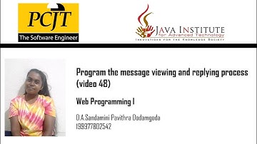 Program the message viewing and replying process (video 48)
