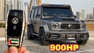 Loudest Exhaust sound Flames🔥G63 900 HP ! 🚀🥵 1 of 1 in the world🌍50th UAE Edition🇦🇪 by Mansory