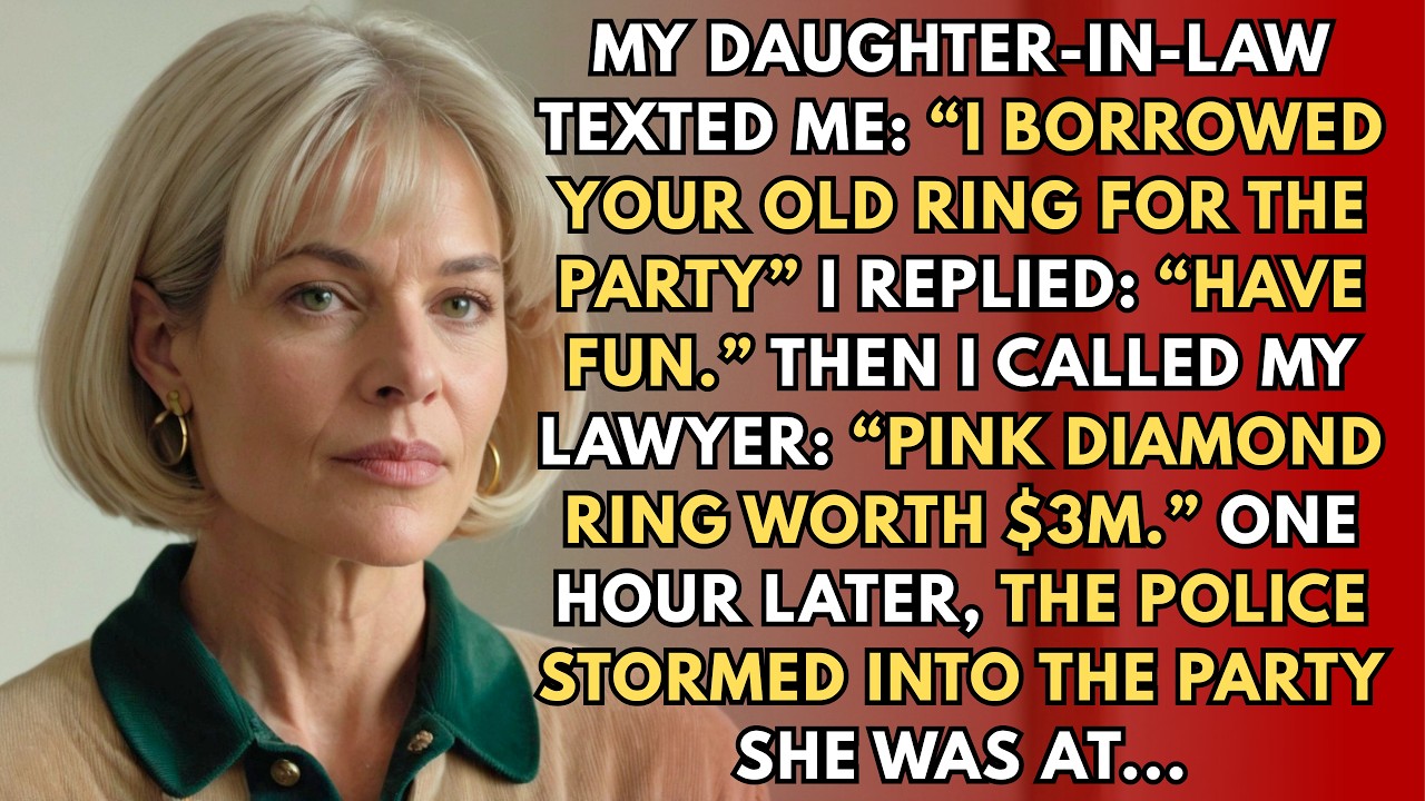 My Daughter-in-Law “Borrowed” My “Worthless” Ring for a Party — It Was a $3 Million Asset...