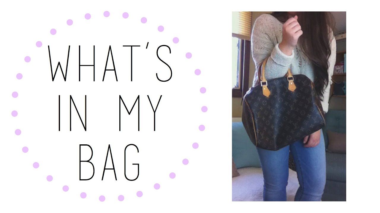 | What&#39;s in My Bag | Purse Edition : Louis Vuitton Speedy 30 - YouTube