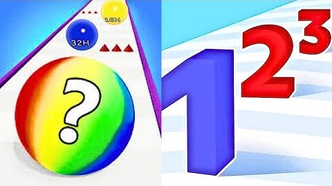 2048 | Rolling Ball Run Numbers Game vs Ball Run Satisfying Gameplay vs Number Run Race 3 in one