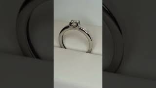 Кольцо "Cartier" в белом золоте 585 #изготовлениеназаказ Бриллиант:1шт-0,23Ct-3/5A #diamond