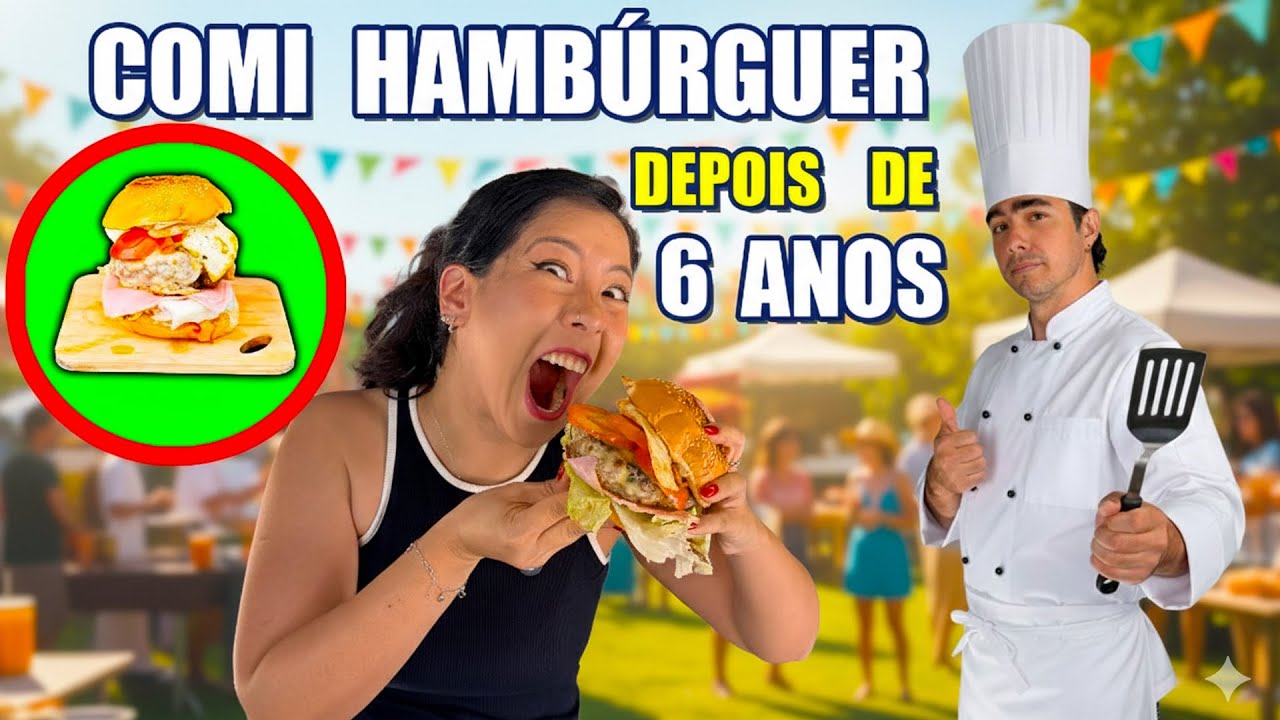 COMI HAMBÚRGUER DEPOIS DE 6 ANOS | Família Maromba
