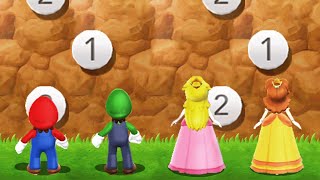Mario Party 9 - Minigames - Mario vs Luigi vs Peach (Master CPU)