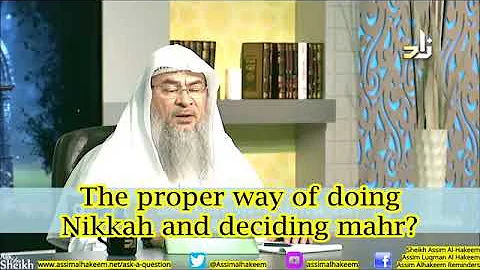 The proper way of doing Nikah (Marriage) and deciding the Mahr - Sheikh Assim Al Hakeem - DayDayNews