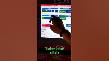 #short Mumbai mein local train ka ticket kaise nikale atvm sae