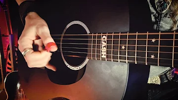 DEEP RIVER BLUES | Country Blues Fingerpicking on the Martin DX Johnny Cash Guitar
