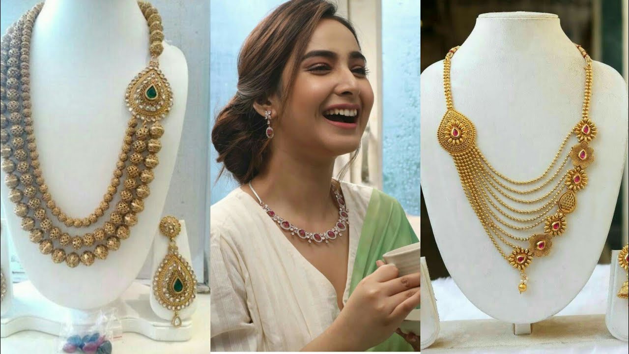 Stylish fancy necklaces design for all girls and bridal YouTube