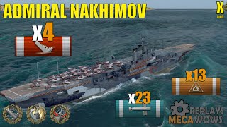 Admiral Nakhimov 4 Kills & 277k Damage | World of Warships Gameplay