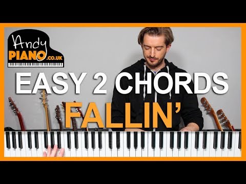 Alicia Keys - Fallin' EASY 2 Chord Piano Song Tutorial