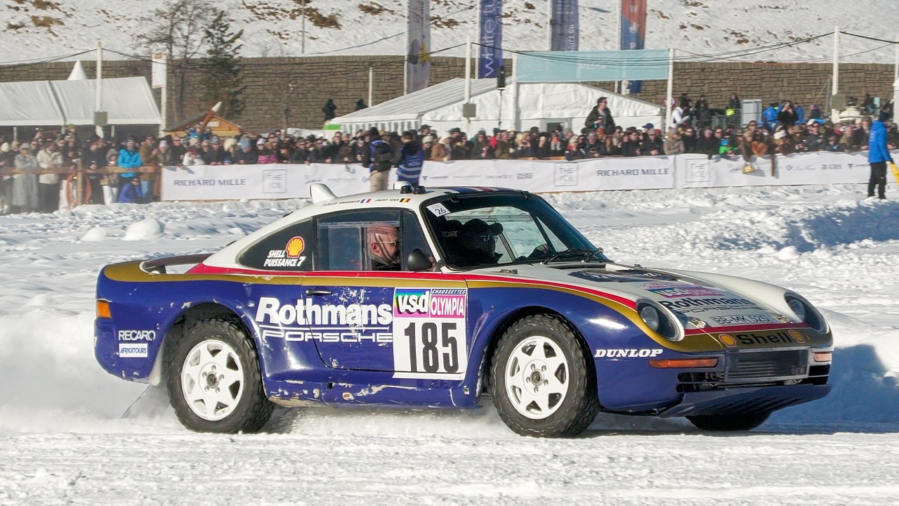 1986 Porsche 959 Dakar on a frozen lake! - The ICE 2026