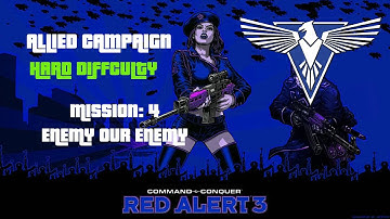 C&C Red Alert 3 Allied campaign Mission 4 "Enemy our enemy" (Hard) walkthrough