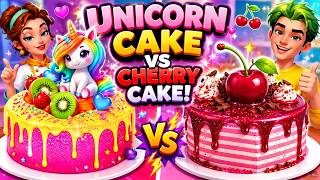 🦄🍒 Making a Magical Unicorn Cake & Sweet Cherry Cake! | Cake Maker DIY Cooking Games screenshot 5