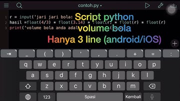 Script python volume bola (3 line) android/iOS