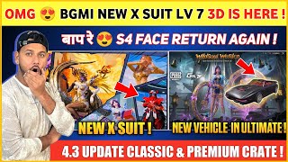 4.3 Update Bgmi New X Suit 3D Is Here Bgmi Next Ultimate Set Next Clic And Premium Crate