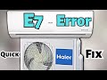 E7 Error Code Quick Fix Haier Mini Split AC