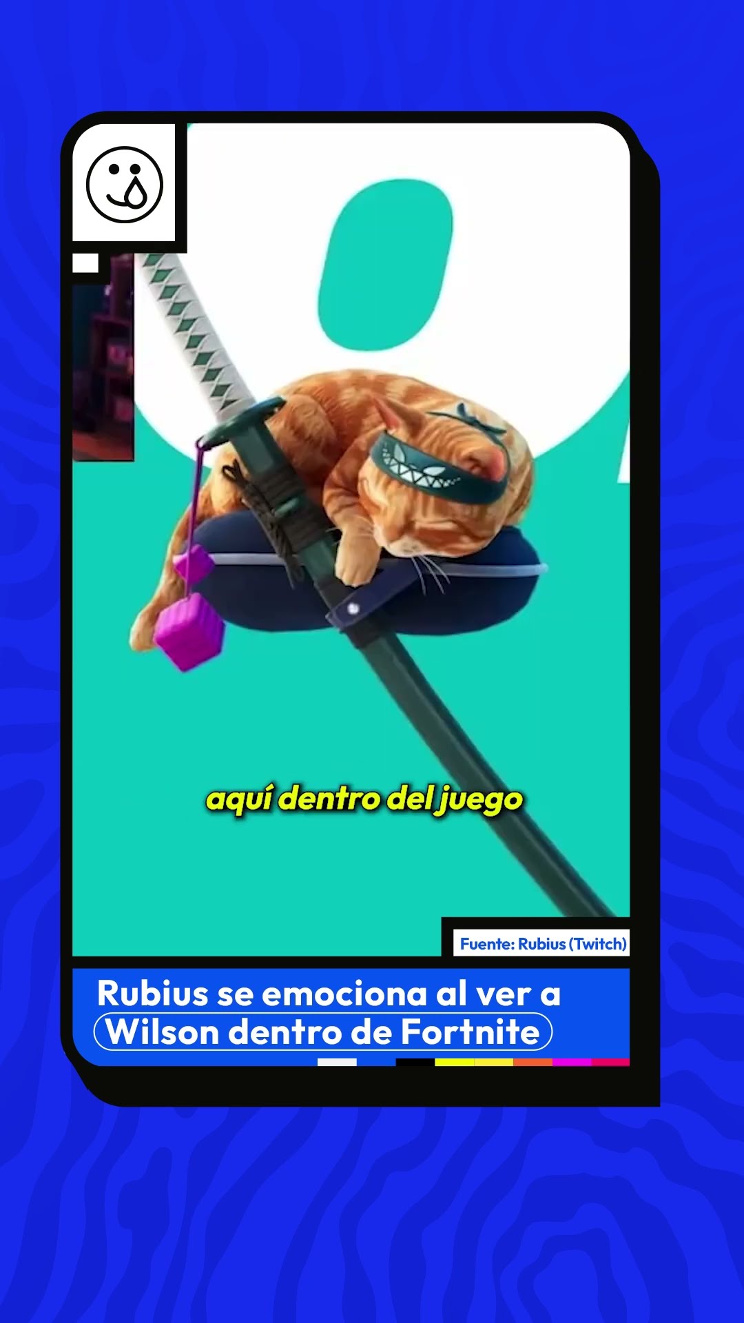 ¡Rubius se emociona en su directo al ver a Wilson en #Fortnite! #Rubius #Wilson