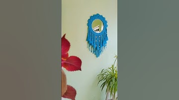 Macrame Mirror Wall Hanging (Full video uploaded on my channel ✨😊) #macramemirror #macrame #macramè