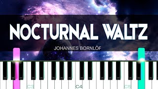 Johannes Bornlöf - Nocturnal Waltz [Piano Tutorial] | SHEET MUSIC + MIDI 🔥 Resimi