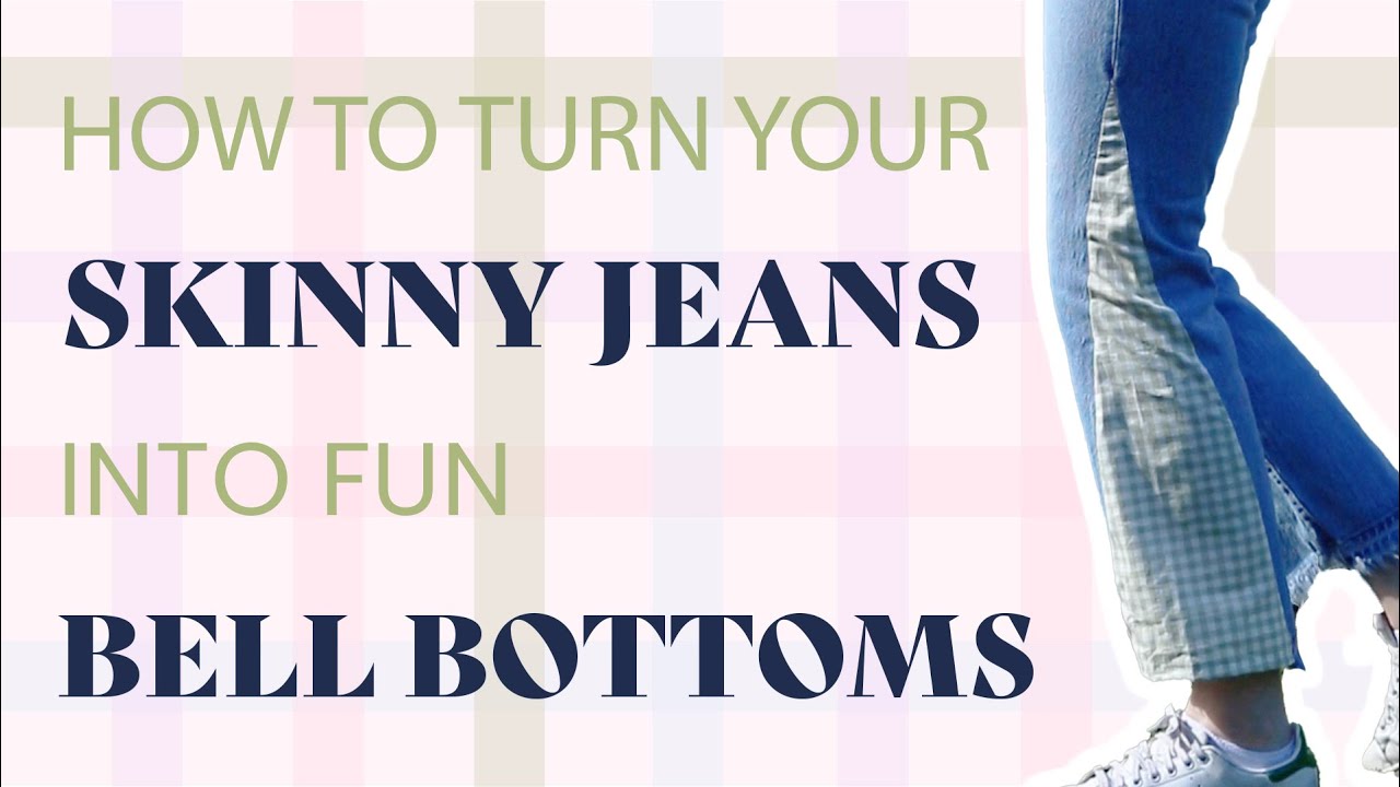 how to turn your skinny jeans into wide leg jeans (with or without a ...