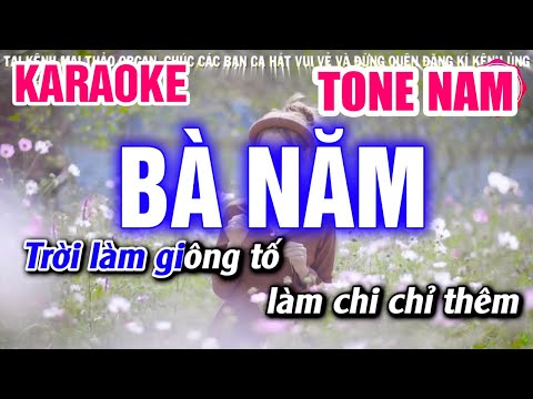 Karaoke Bà Năm Tone Nam - Karaoke Bà Năm Tone Nam Nhạc Sống (Cha Cha Cha) | Mai Thảo Organ