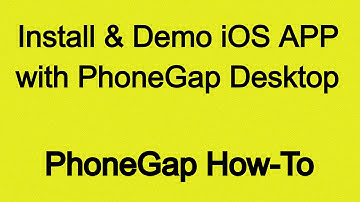 How To Install PhoneGap (with Desktop App) And Run Your App On An iDevice