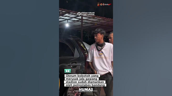 Oknum Bobotoh yang Lakukan Perusakan di GBLA Ditangkap Polisi