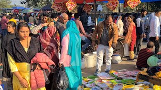 🇮🇳 NEW DELHI 2023, BUSY MEENA BAZAAR, BUSTLING STREETS OF NEW DELHI, 4K