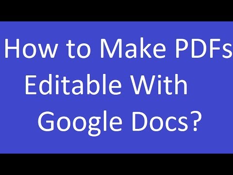 Google డాక్స్తో PDFలను సవరించడం ఎలా?