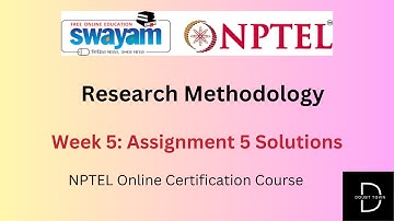 Research Methodology Week 5 Assignment Answers || Jan 2024 || NPTEL