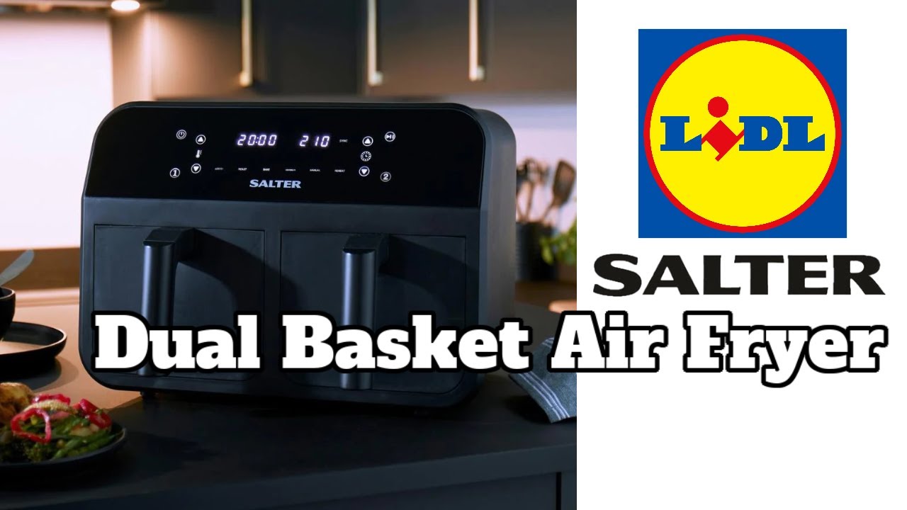 Zie insecten marionet Tactiel gevoel Middle of Lidl - Salter dual basket air fryer - Here Comes Double! - YouTube