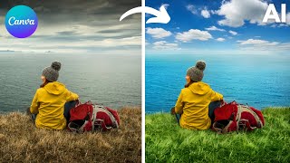 Enhance Your Photos with Canva AI: Sky Replacement & Color Enhancement Tutorial