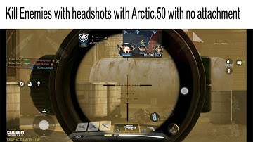 How to kill Enemies with headshots with Arctic.50 with no attachment |Gameplay| HunterCoreKit Gaming