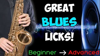 Great Blues Licks! Major, Minor and Mixed! - Beginner to Advanced
