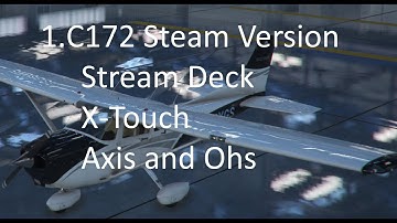 1 C172 Steam Gauge - Overview and stream deck layout using AAO