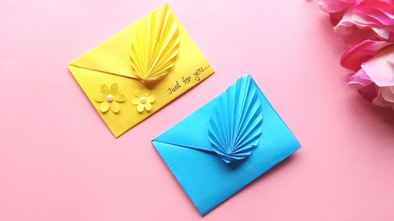 beautiful-handmade-envelope-card-surprising-envelope-card-idea-youtube